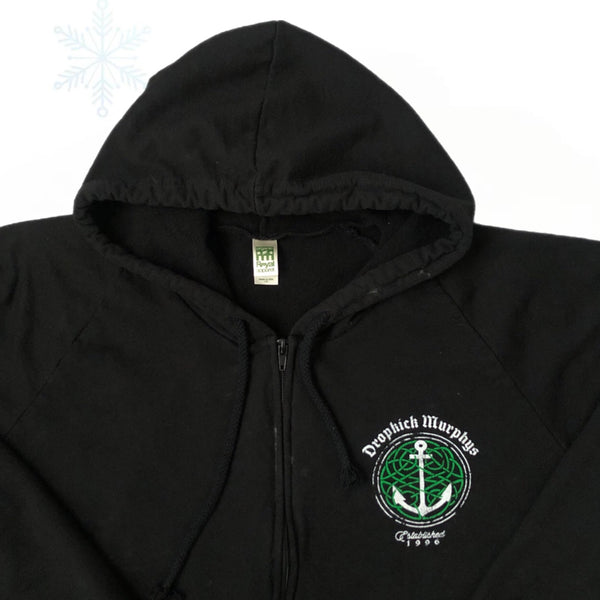 Dropkick Murphys Zip-Up Hoodie Sweatshirt (L)