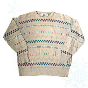 Vintage 417 by Van Heusen Made In USA Knit Sweater (XL)