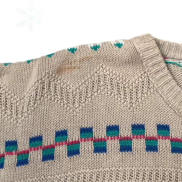 Vintage 417 by Van Heusen Made In USA Knit Sweater (XL)