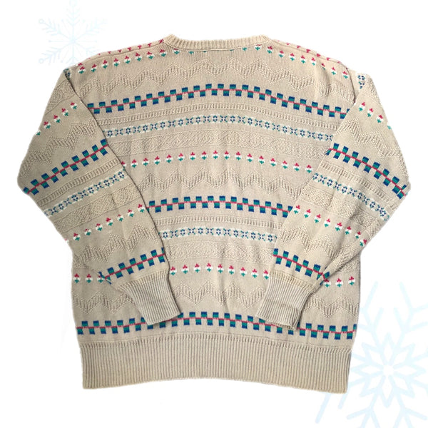 Vintage 417 by Van Heusen Made In USA Knit Sweater (XL)