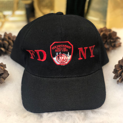 Vintage FDNY New York Fire Department Wool Strapback Hat