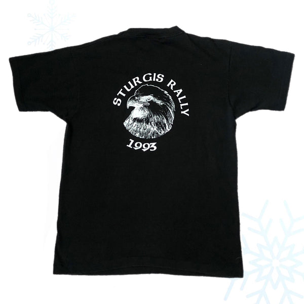Vintage 1993 Sturgis Black Hills Rally South Dakota Motorcycle Biker T-Shirt (L)