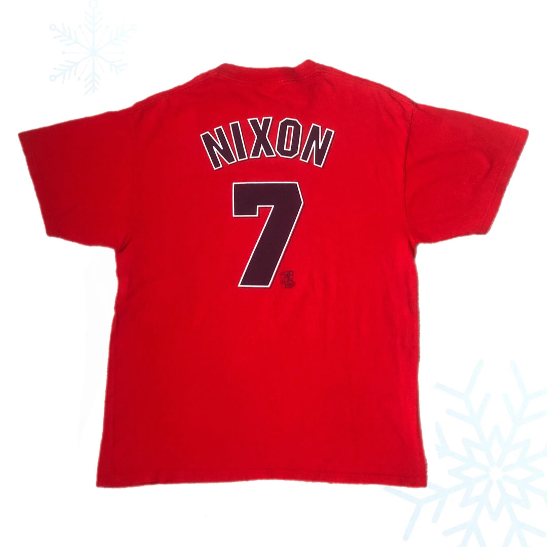 Vintage MLB Boston Red Sox Trot Nixon Majestic Jersey T-Shirt (L)