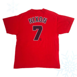 Vintage MLB Boston Red Sox Trot Nixon Majestic Jersey T-Shirt (L)