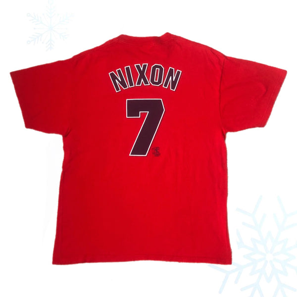 Vintage MLB Boston Red Sox Trot Nixon Majestic Jersey T-Shirt (L)