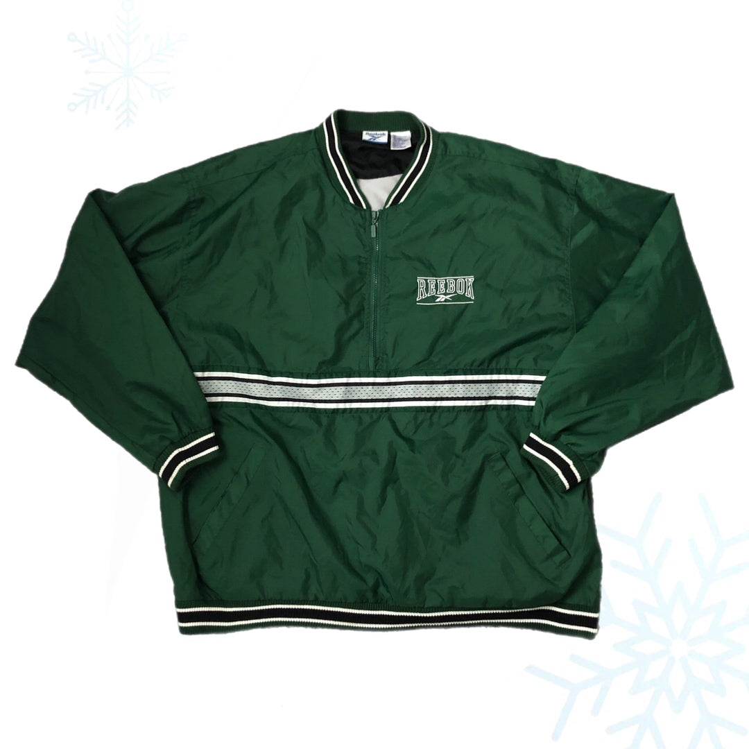 Vintage Reebok Half-Zip Pullover Windbreaker Jacket (XL)
