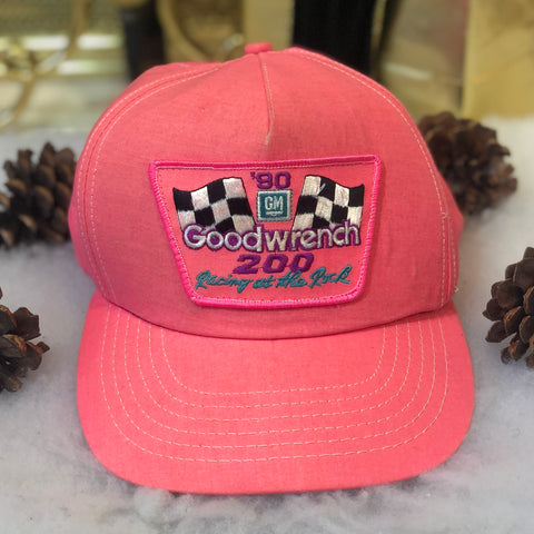 Vintage NASCAR 1990 Goodwrench 200 Racing At The Rock Snapback Hat *BROKEN SNAPS*