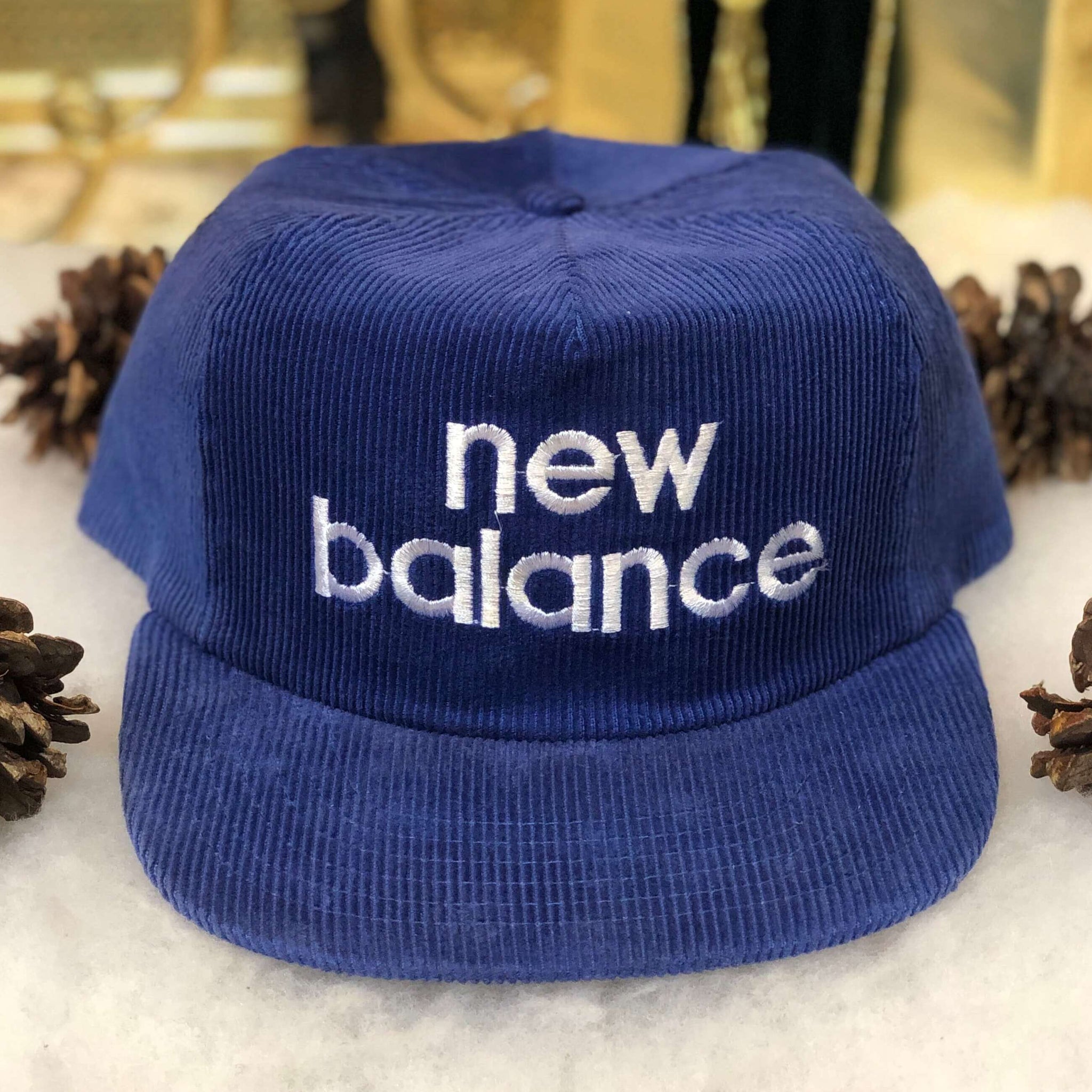 Vintage New Balance Corduroy Snapback Hat