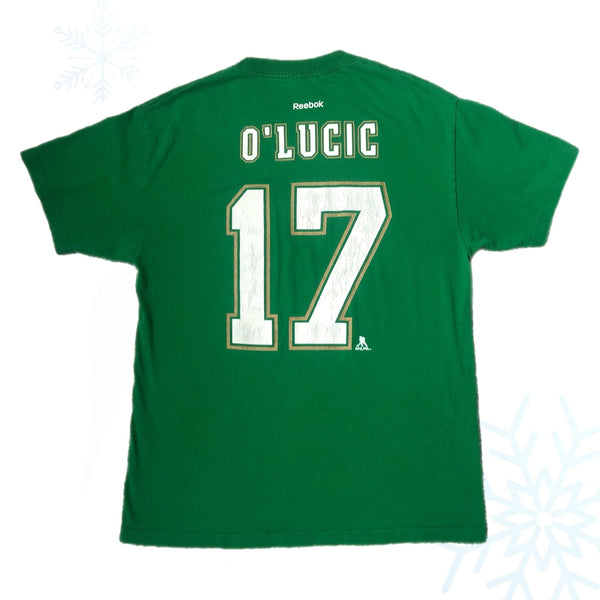 NHL Boston Bruins Milan Lucic St. Patrick's Day Jersey T-Shirt (L)
