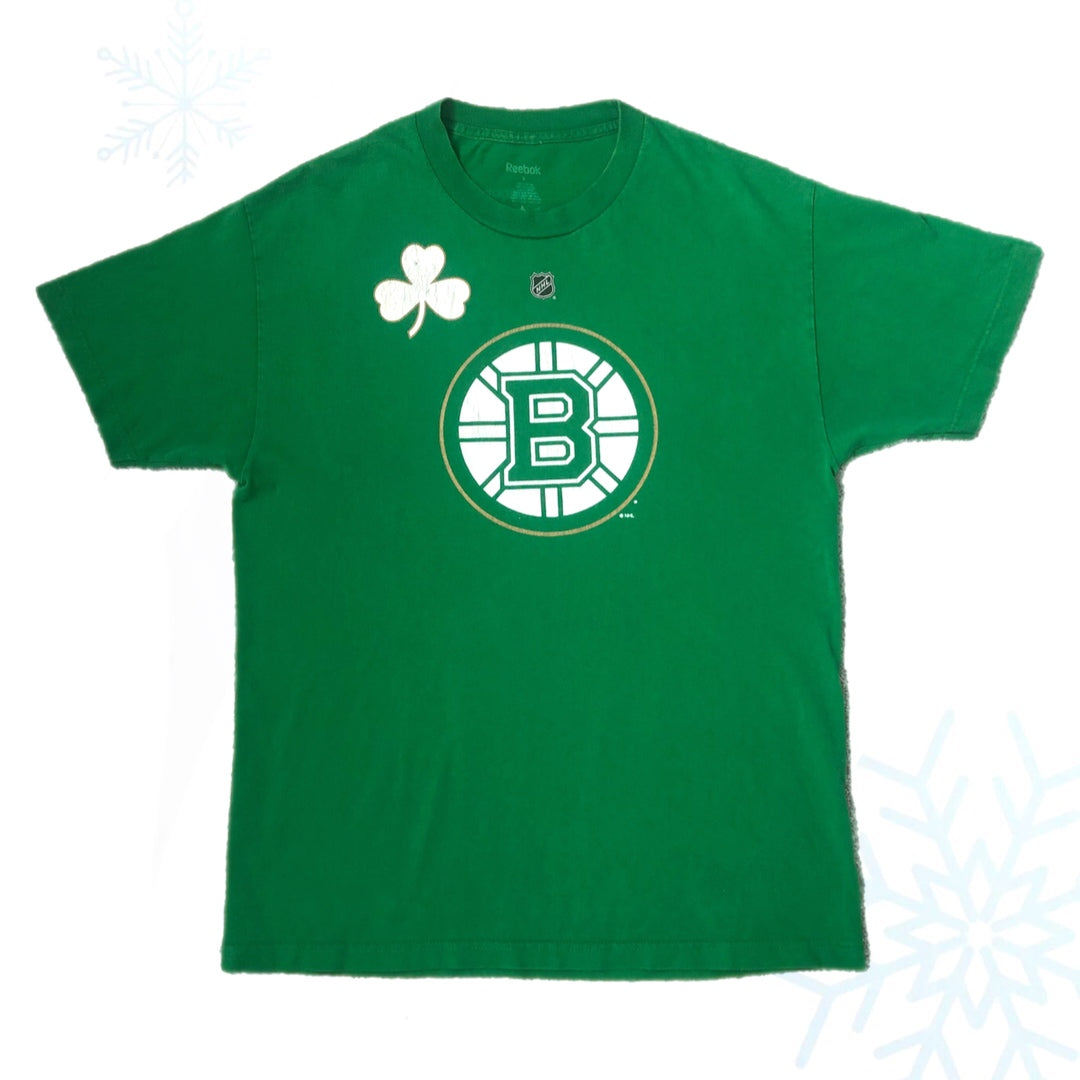 NHL Boston Bruins Milan Lucic St. Patrick's Day Jersey T-Shirt (L)