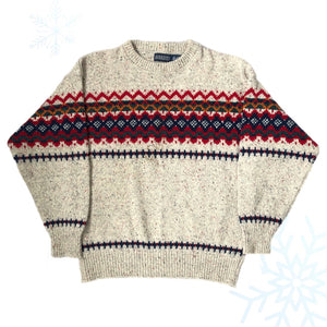 Vintage Land's End Wool Knit Sweater (M)