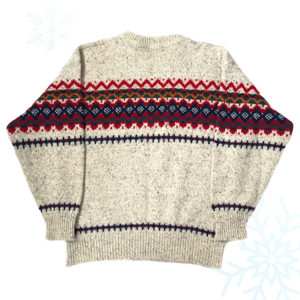 Vintage Land's End Wool Knit Sweater (M)