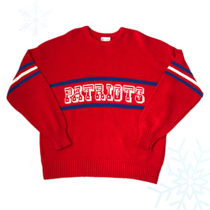 Vintage NFL New England Patriots Cliff Engle Knit Sweater (XL)