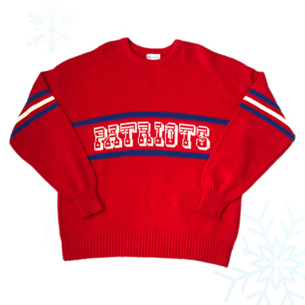 Vintage NFL New England Patriots Cliff Engle Knit Sweater (XL)