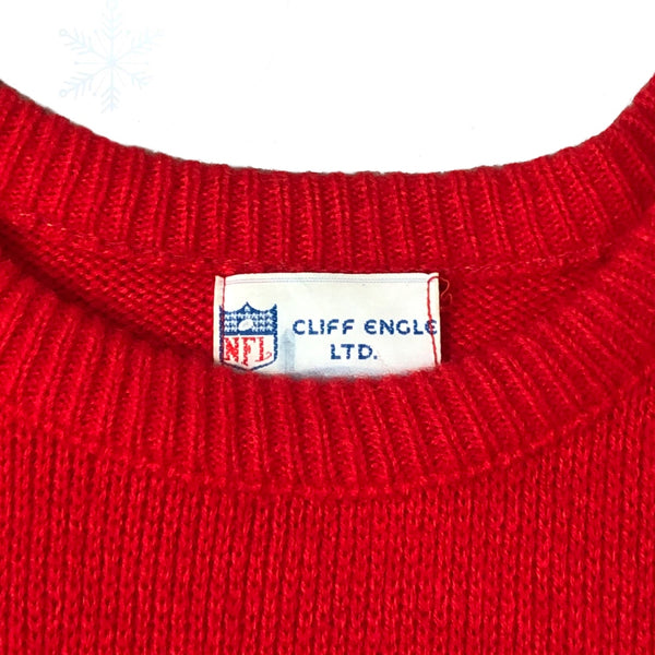 Vintage NFL New England Patriots Cliff Engle Knit Sweater (XL)