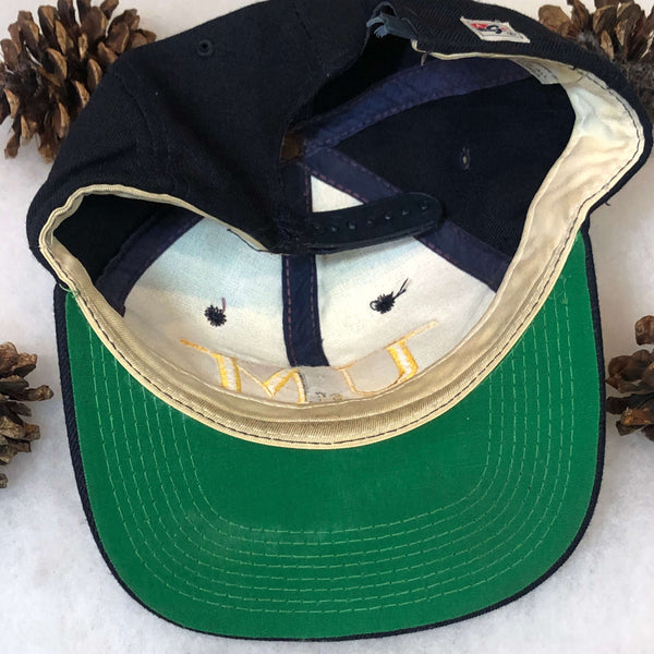 Vintage NCAA Michigan Wolverines The Game Split Bar Wool Snapback Hat *BROKEN SNAPS*
