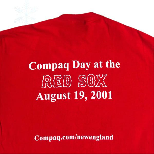Vintage MLB Boston Red Sox 2001 Compaq Day at Fenway Park T-Shirt (L)