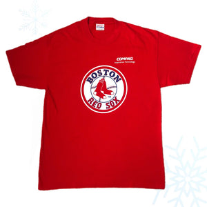 Vintage MLB Boston Red Sox 2001 Compaq Day at Fenway Park T-Shirt (L)