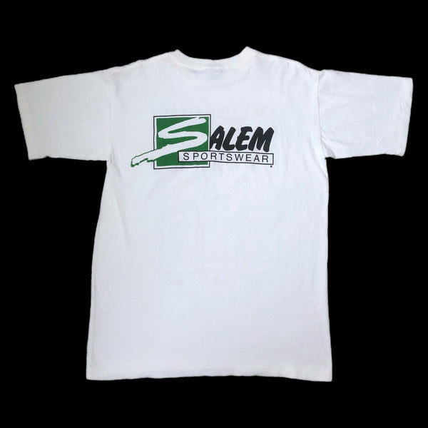 Vintage NBA Boston Celtics Larry Bird Night Salem Sportswear Caricature T-Shirt (L)
