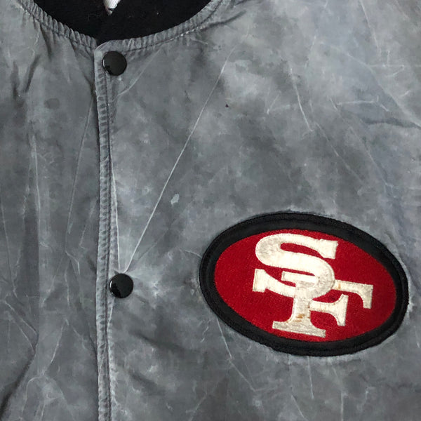 Vintage NFL San Francisco 49ers Starter Acid Wash Slate Jacket (L)