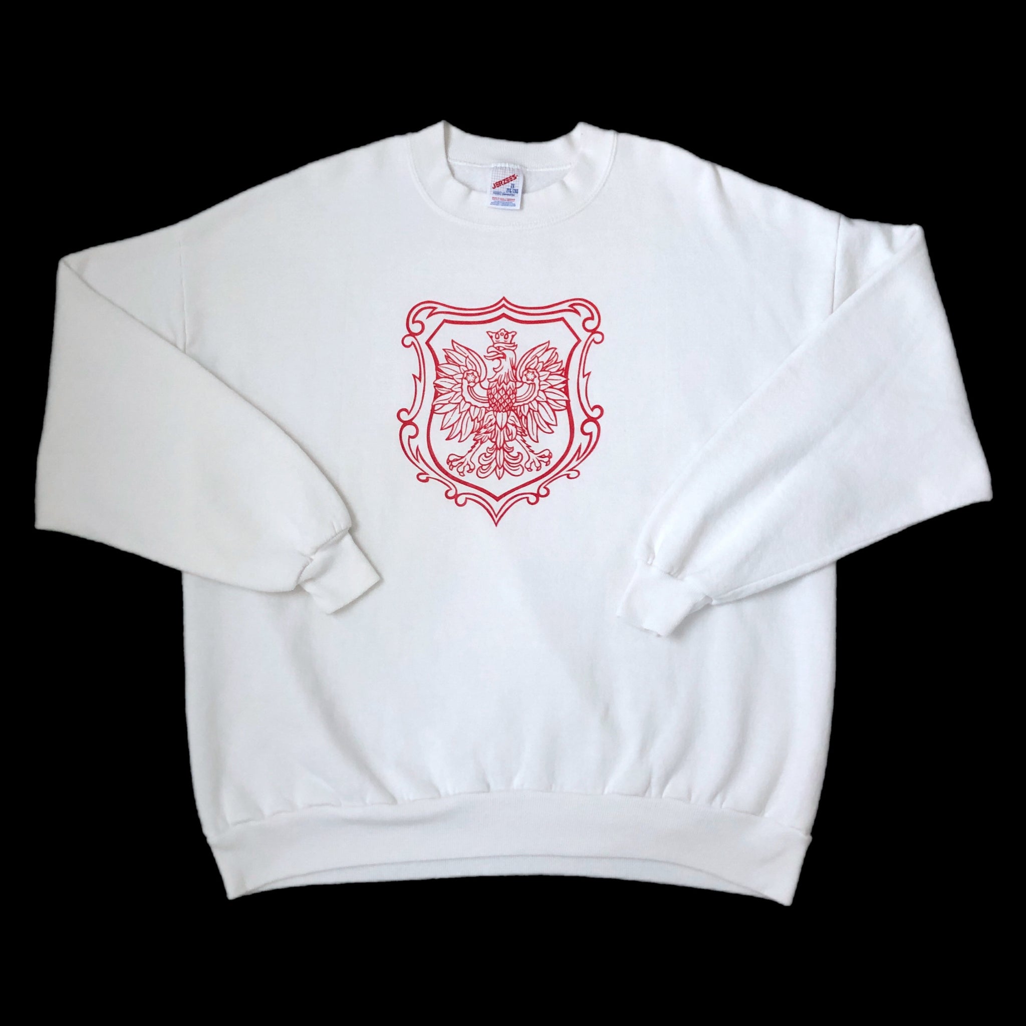 Vintage Poland Coat of Arms Crewneck Sweatshirt (XXL)