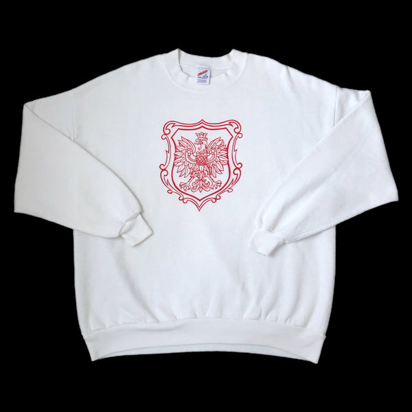 Vintage Poland Coat of Arms Crewneck Sweatshirt (XXL)
