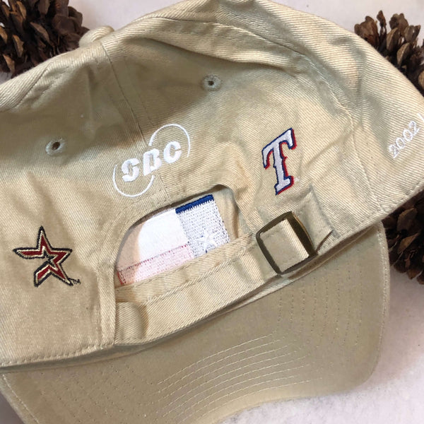 Vintage Deadstock NWOT 2002 MLB Houston Astros Texas Rangers Lone Star Series Strapback Hat