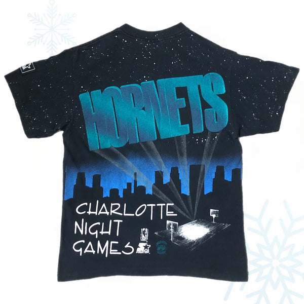 Vintage NBA Charlotte Hornets Starter Night Games T-Shirt (M)