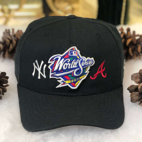 Vintage 1998 MLB World Series New York Yankees Atlanta Braves New Era Wool Snapback Hat