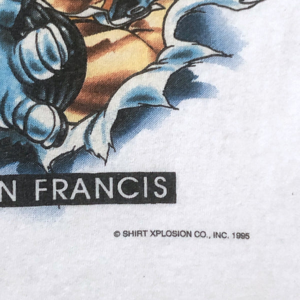 Vintage 1995 NHL Pittsburgh Penguins Shirt Xplosion Caricature Mario Lemieux Ron Francis Sergei Zubov T-Shirt (XL)