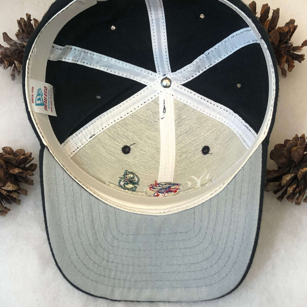 Vintage 2000 MLB ALCS New York Yankees Seattle Mariners New Era Wool Snapback Hat