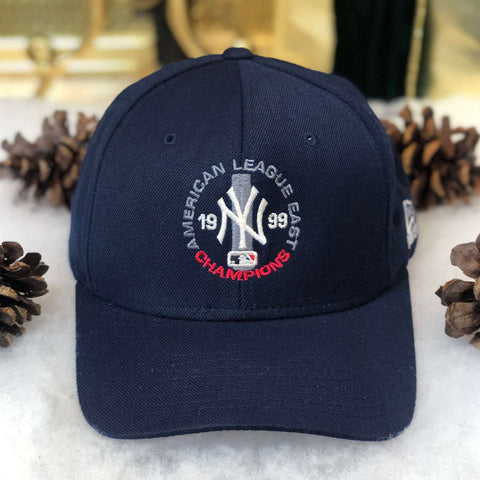 Vintage 1999 MLB New York Yankees AL East Champions New Era Wool Snapback Hat