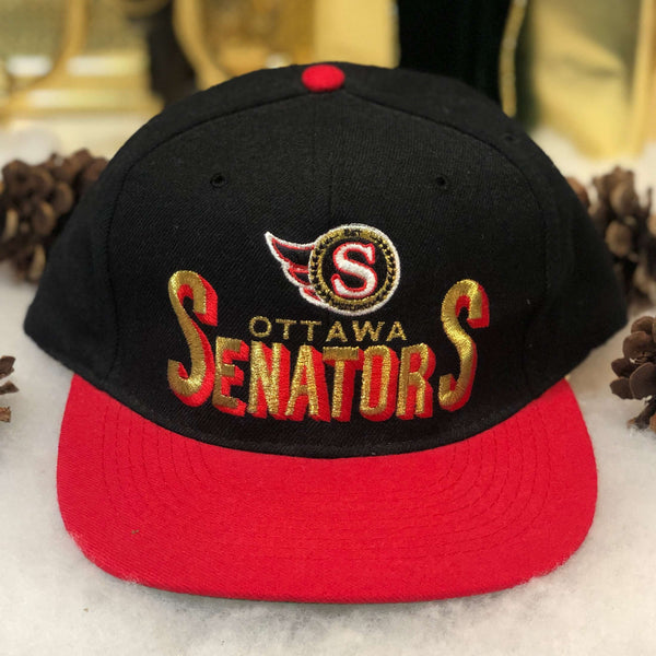 Vintage NHL Ottawa Senators CCM Wool Snapback Hat