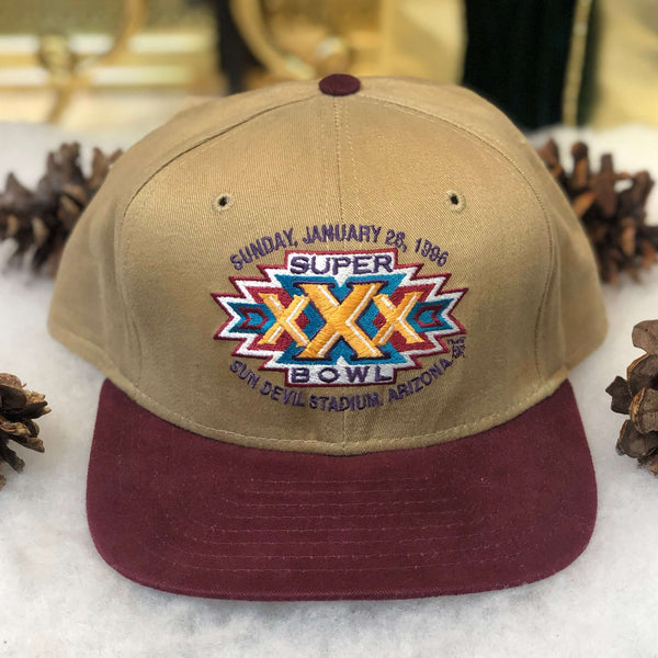 Vintage NFL Super Bowl XXX Dallas Cowboys Pittsburgh Steelers New Era Strapback Hat