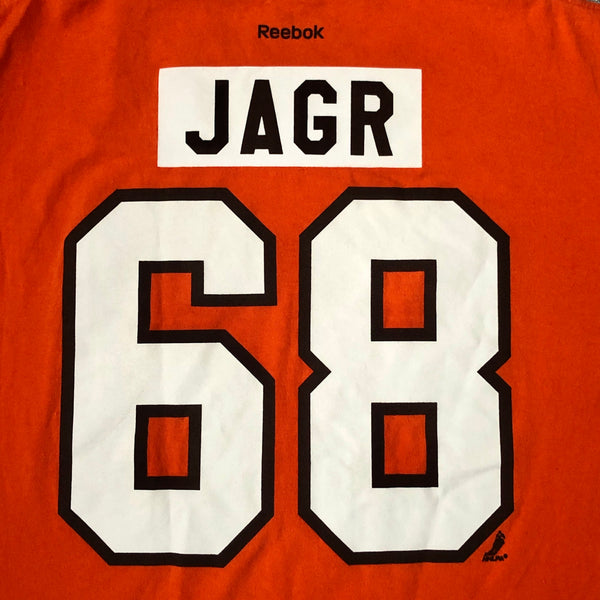 NHL Philadelphia Flyers Jaromir Jagr Reebok Jersey T-Shirt (L)