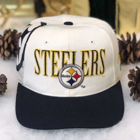 Vintage NFL Pittsburgh Steelers Sports Specialties Laser Snapback Hat