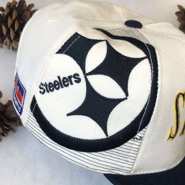Vintage NFL Pittsburgh Steelers Sports Specialties Laser Snapback Hat