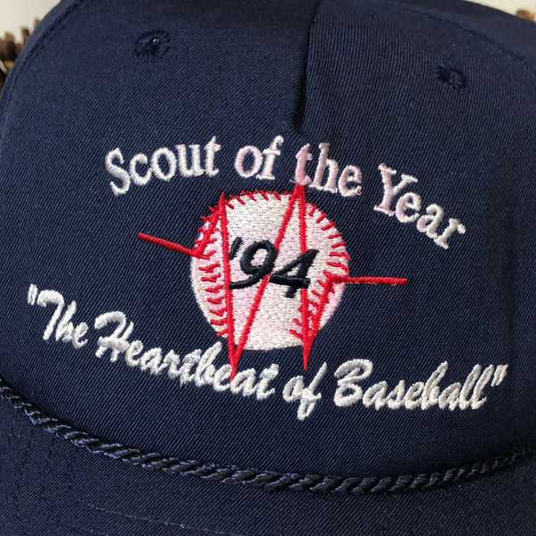 Vintage 1994 MLB Scout of the Year "The Heartbeat of Baseball" New Era Limited Edition Twill Snapback Hat