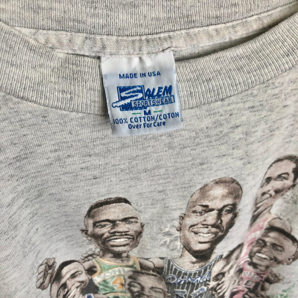 Vintage 1994 NBA All-Star Weekend Minnesota Salem Sportswear Caricature T-Shirt (M)