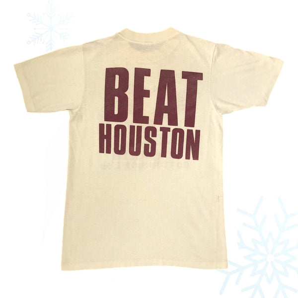 Vintage 1985 NCAA Cotton Bowl Boston College Eagles Houston Cougars "Beat Houston" T-Shirt (S)
