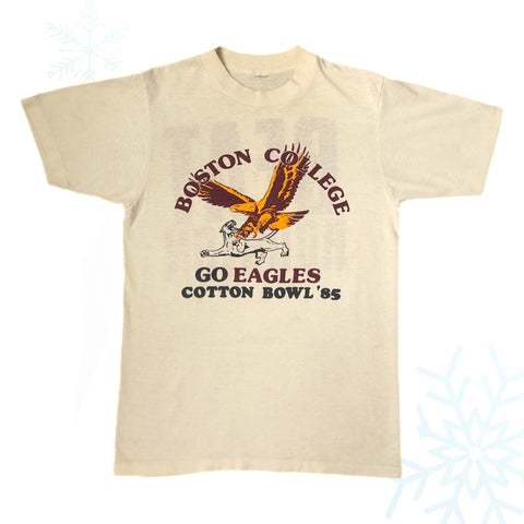 Vintage 1985 NCAA Cotton Bowl Boston College Eagles Houston Cougars "Beat Houston" T-Shirt (S)