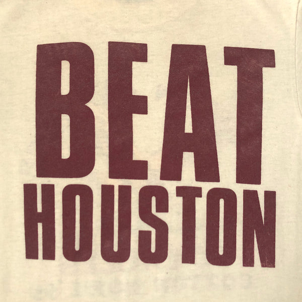 Vintage 1985 NCAA Cotton Bowl Boston College Eagles Houston Cougars "Beat Houston" T-Shirt (S)