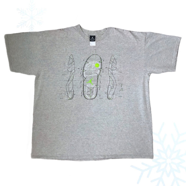 Vintage Air Jordan XIV "The Soul of the XIV" Nike Sketch T-Shirt (XXL)
