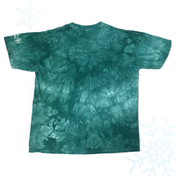 2009 The Mountain White Siberian Tiger Busch Gardens Tie-Dye T-Shirt (L)
