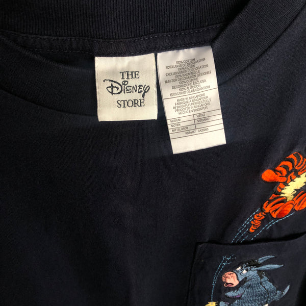 Vintage Disney Tigger Eeyore Winnie the Pooh Pocket T-Shirt (M)
