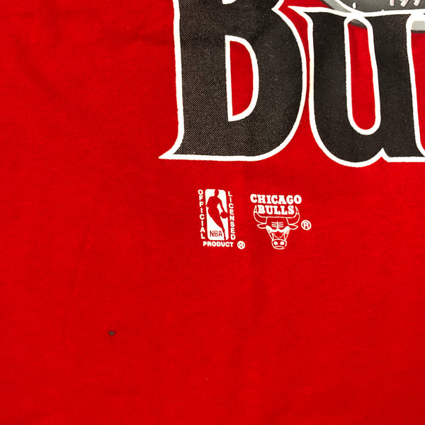 Vintage NBA Chicago Bulls 1993 Champions Nutmeg Mills T-Shirt (L)