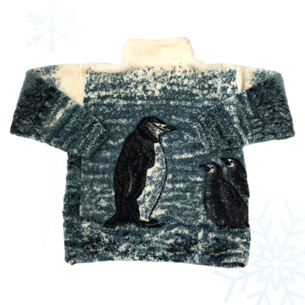 Black Mountain Outdoor Penguins All Over Print Fleece Zip-Up Jacket (M)