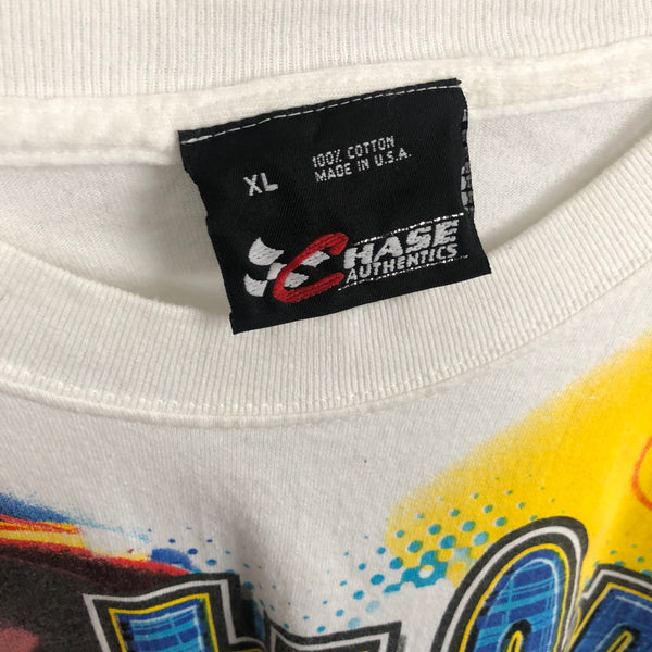 Vintage 2001 NASCAR Jeff Gordon "Primed and Ready" All Over Print T-Shirt (XL)