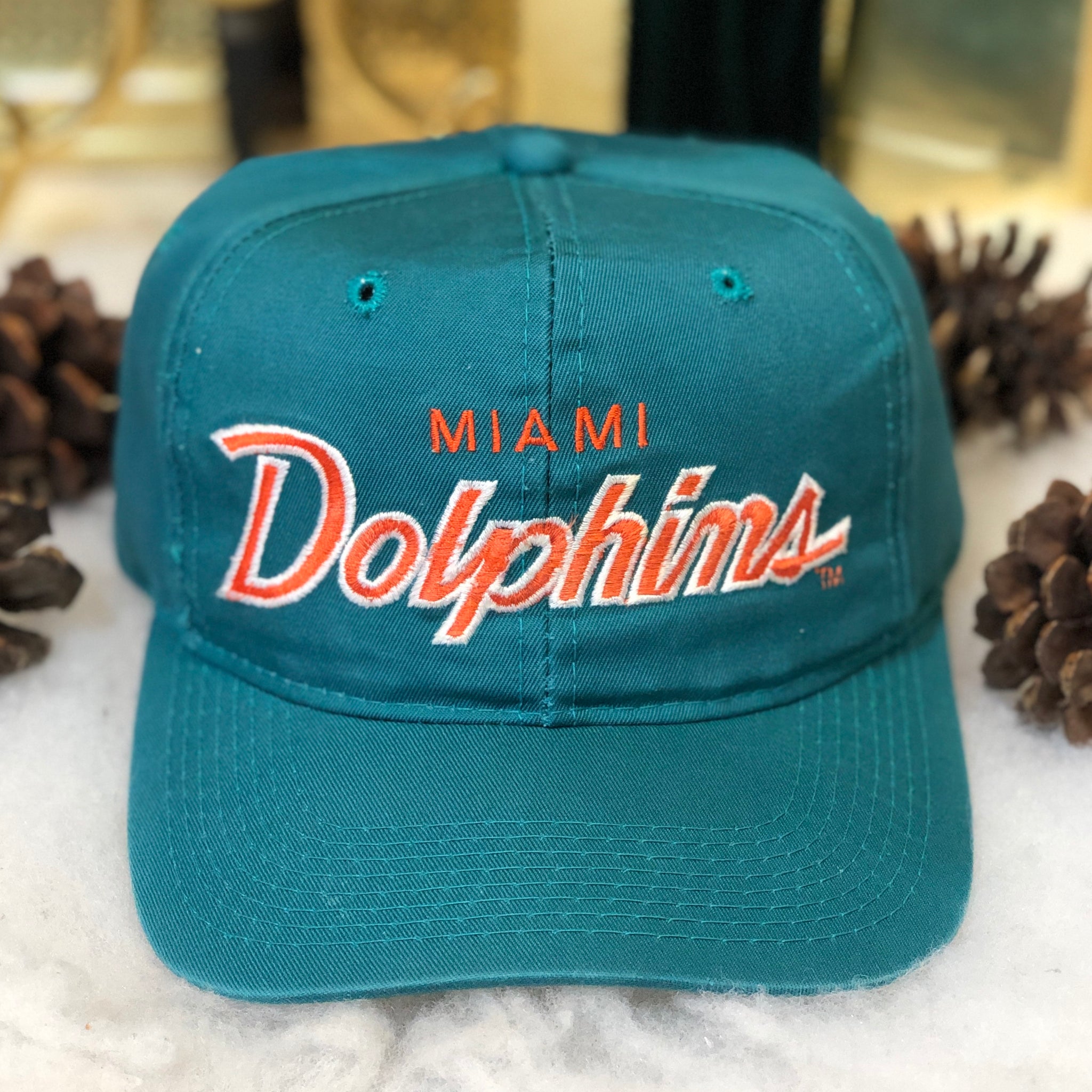 Vintage NFL Miami Dolphins Sports Specialties Script Twill Snapback Hat