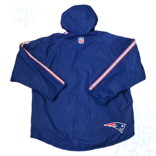 Vintage NFL New England Patriots Nike Windbreaker Double Hooded Rain Jacket (M)